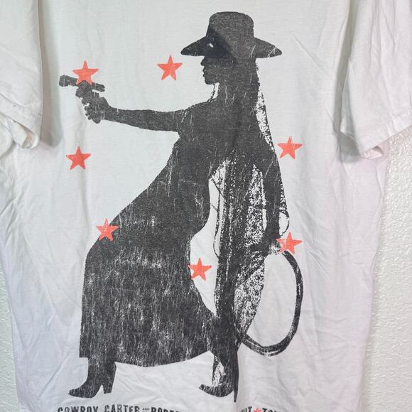 Beyonce Cowboy Carter Tour Shirt Large Most Wanted Tee Rodeo Chitlin Merch - Picture 4 of 11